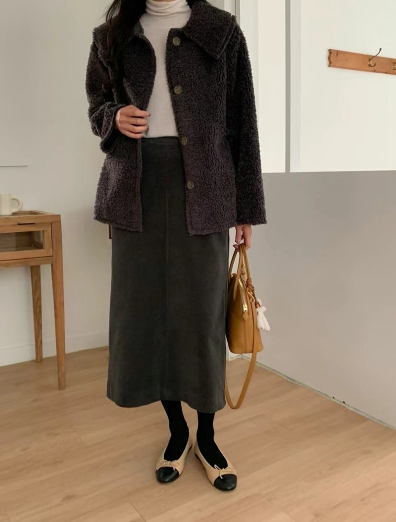 LUCKY ROOM韓國直郵女裝新品休閑職業推薦人氣真品長裙口袋LUCKY ROOM長裙