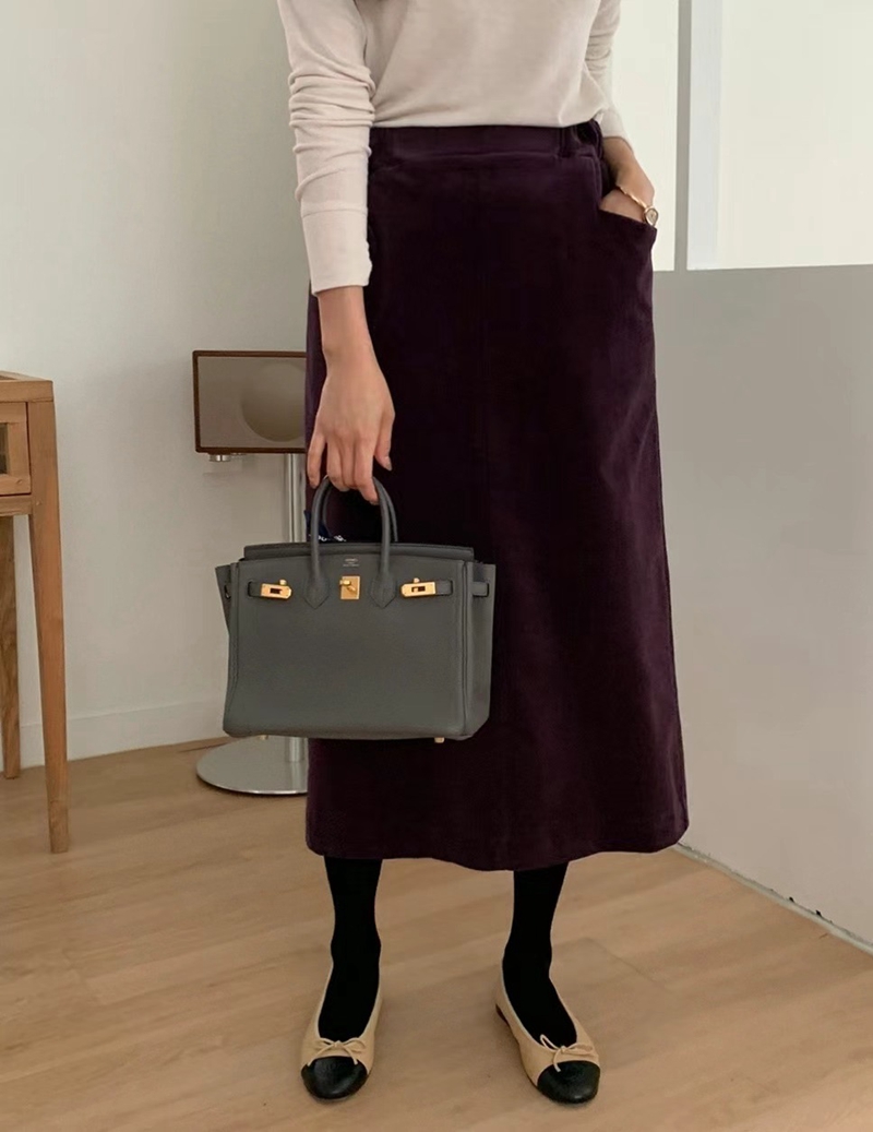LUCKY ROOM韓國直郵女裝新品休閑職業推薦人氣真品長裙口袋LUCKY ROOM長裙