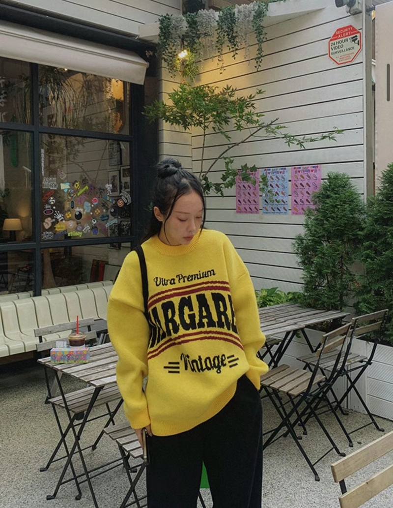 LASSONG韓國直郵東大門實拍女裝新品熱賣真品24秋冬針織衫LASSONG針織衫