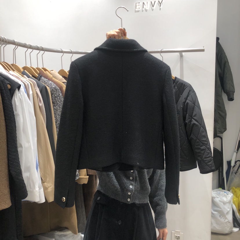 ENVY韓國直郵東大門代購女裝新品熱賣人氣24秋冬短款大衣羊毛ENVY短款大衣