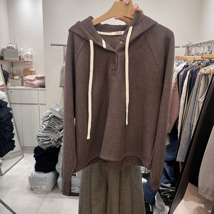 HEIZE直郵韓國代購女裝新品人氣時尚休閑真品24秋冬熱賣衛衣HEIZE衛衣圖色3