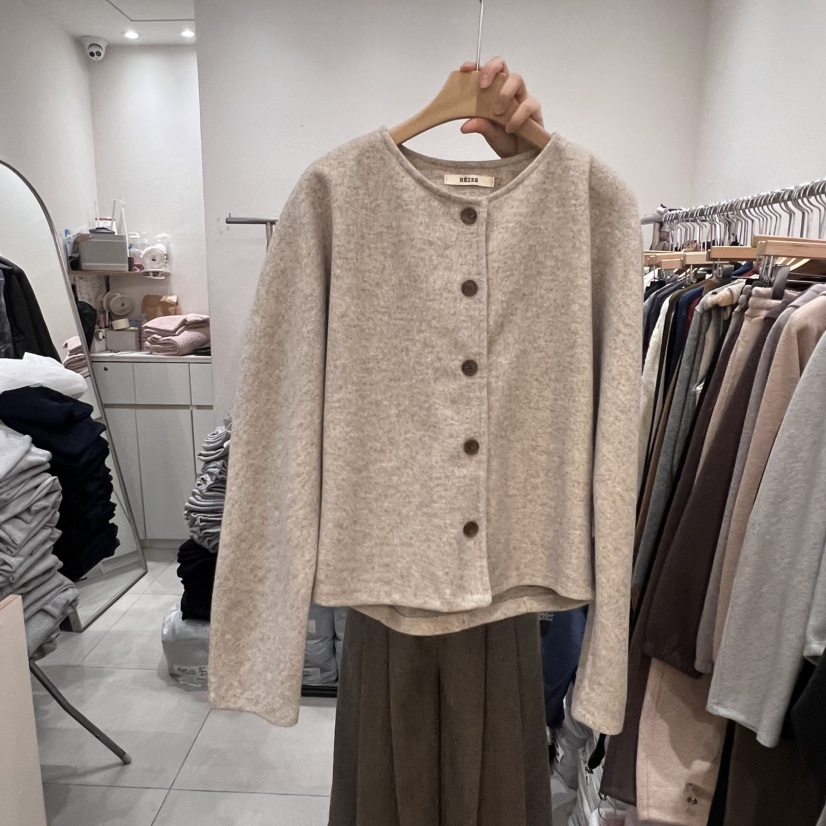 HEIZE韓國直郵東大門實拍女裝新品推薦職業時尚休閑長袖T恤HEIZE長袖T恤圖色1