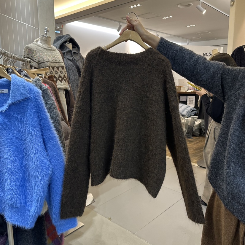 ALEGRE韓國直郵東大門實拍女裝新品時尚真品熱賣24秋冬毛衣ALEGRE毛衣