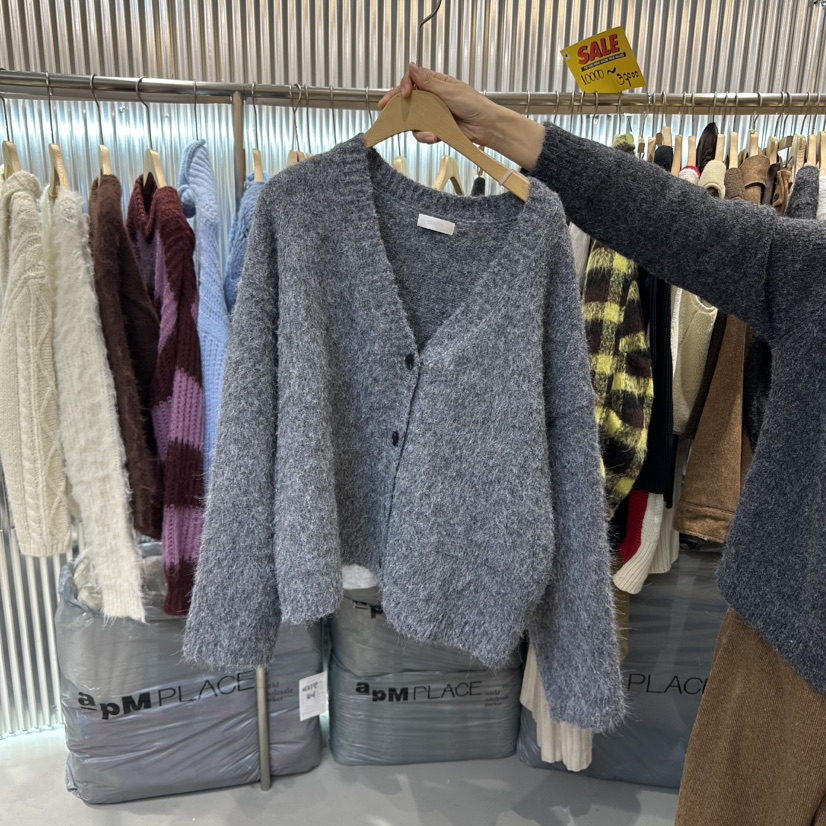 ALEGRE韓國直郵東大門實拍女裝新品時尚真品熱賣24秋冬毛衣ALEGRE毛衣圖色1