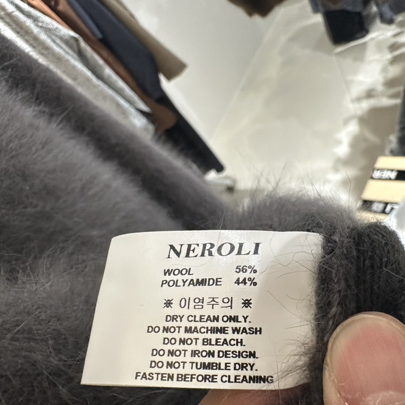 NEROLI 36韓國直郵東大門代購女裝新款真品毛衣水貂雙層NEROLI 36毛衣