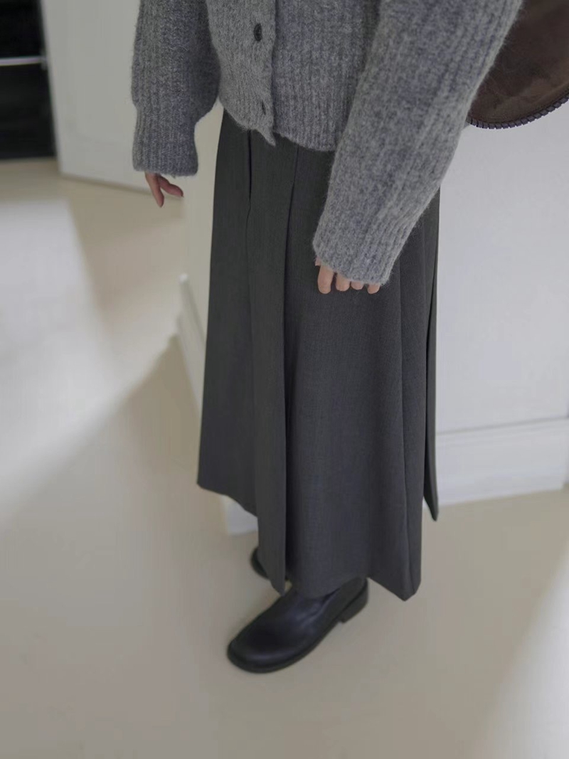 MORNBAKER韓國直郵東大門實拍女裝新款真品推薦24秋冬長裙MORNBAKER長裙