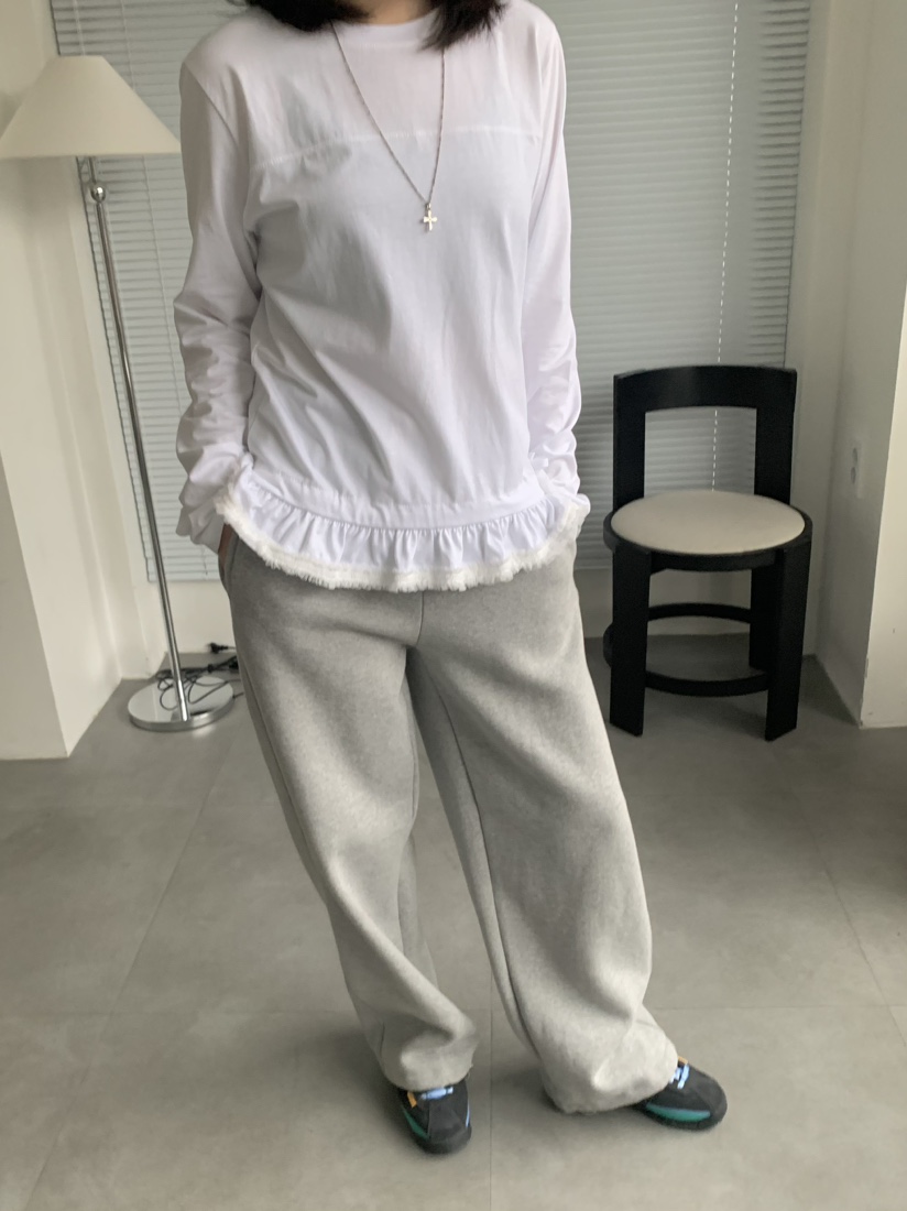 BEFORE SUNRISE直郵韓國代購女裝新款休閑推薦長袖T恤蕾絲BEFORE SUNRISE長袖T恤