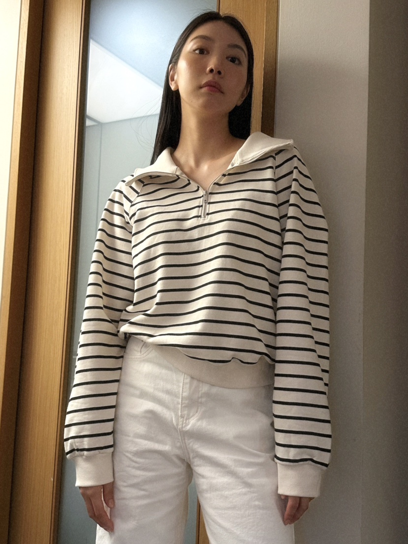 BAIE OUD/OFCEDRE直郵韓國代購女裝新款真品24秋冬衛衣拉鏈BAIE OUD/OFCEDRE衛衣