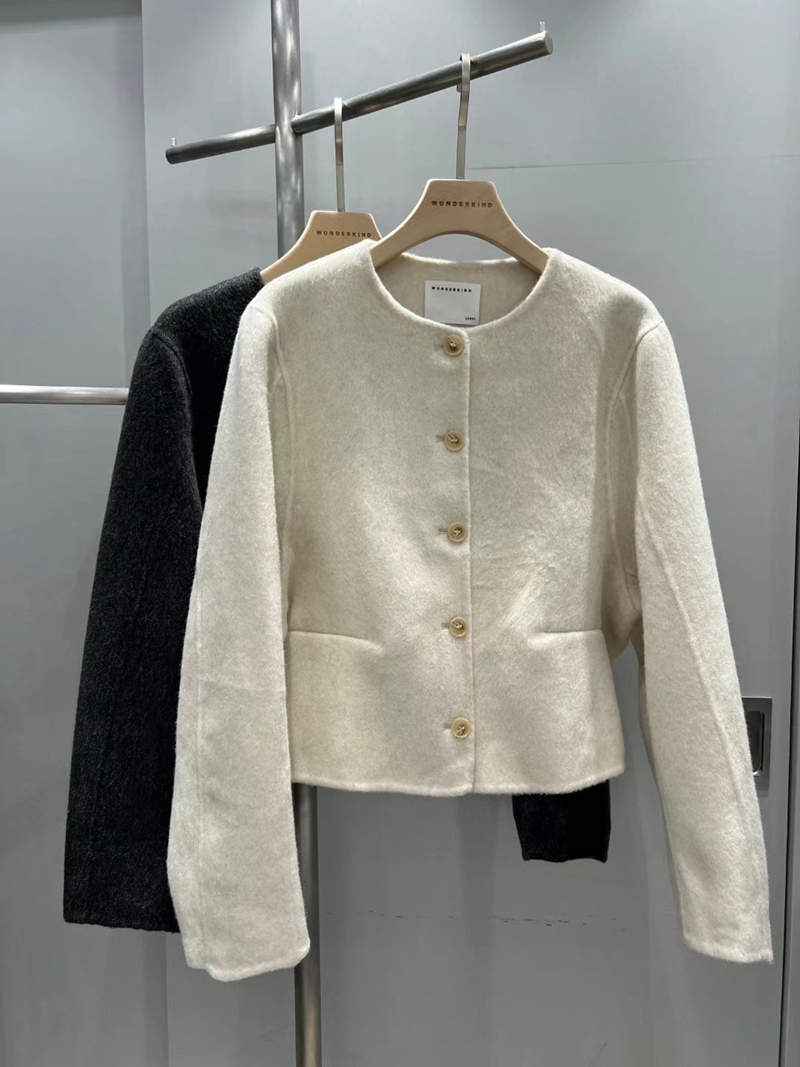 WUNDERKIND韓國直郵東大門實拍女裝新品時尚24秋冬短款大衣WUNDERKIND短款大衣