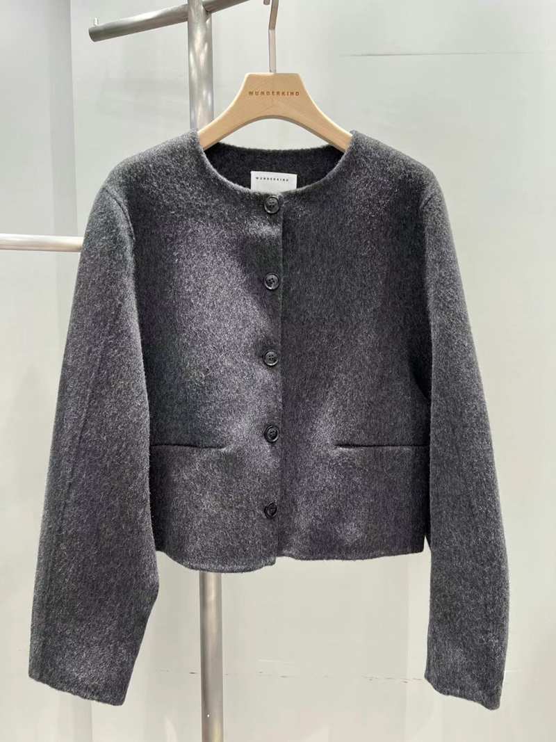WUNDERKIND韓國直郵東大門實拍女裝新品時尚24秋冬短款大衣WUNDERKIND短款大衣圖色1