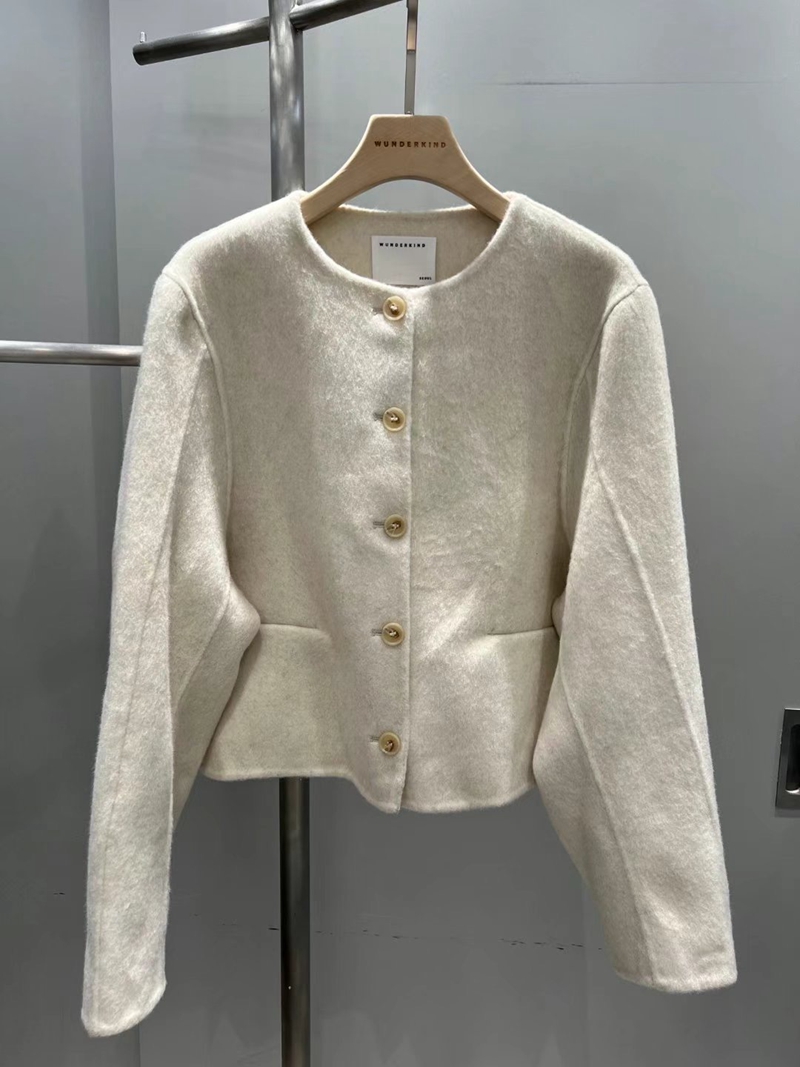WUNDERKIND韓國直郵東大門實拍女裝新品時尚24秋冬短款大衣WUNDERKIND短款大衣圖色2