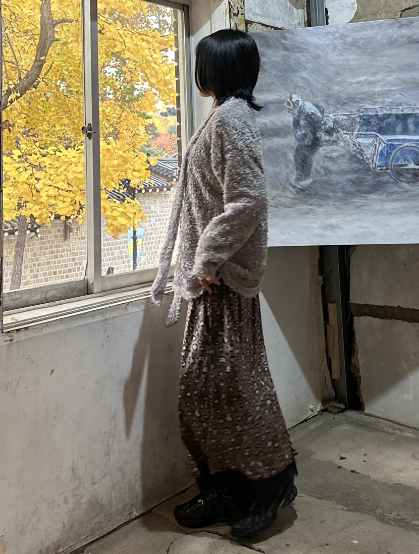 GORGEOUS韓國直郵東大門代購女裝新款24秋冬針織衫含脖帶GORGEOUS針織衫