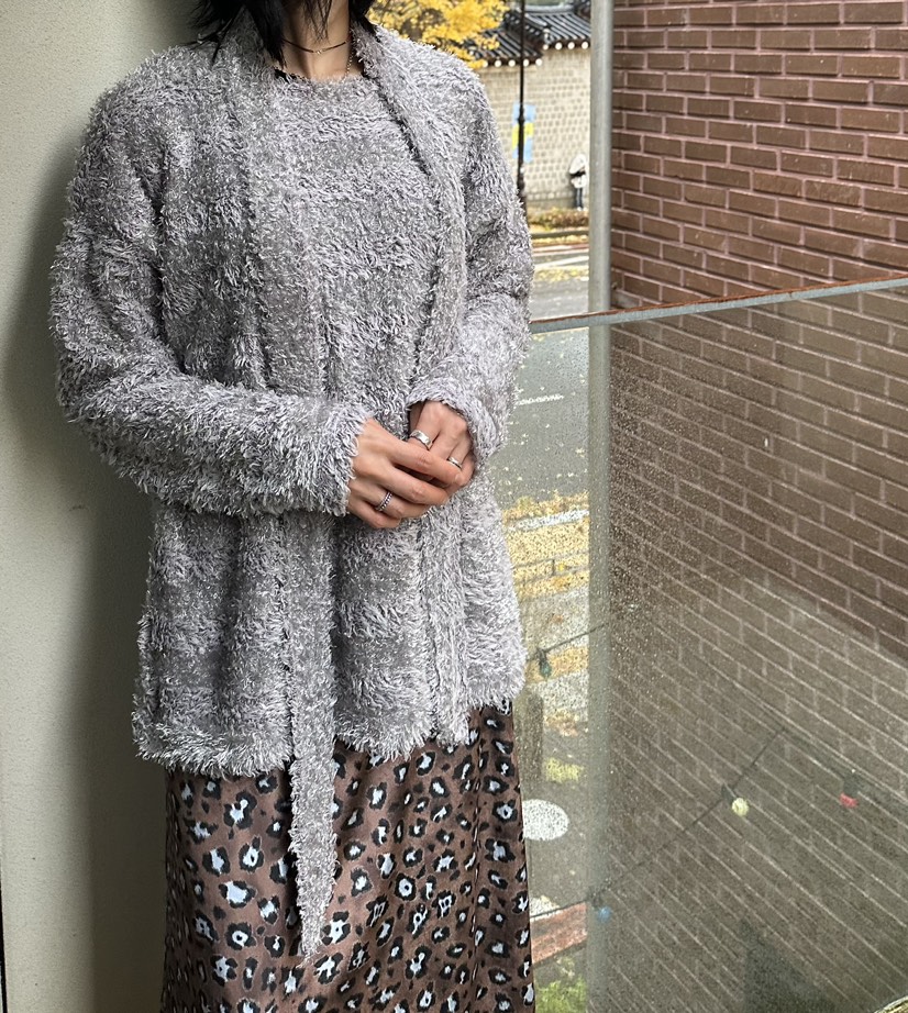 GORGEOUS韓國直郵東大門代購女裝新款24秋冬針織衫含脖帶GORGEOUS針織衫