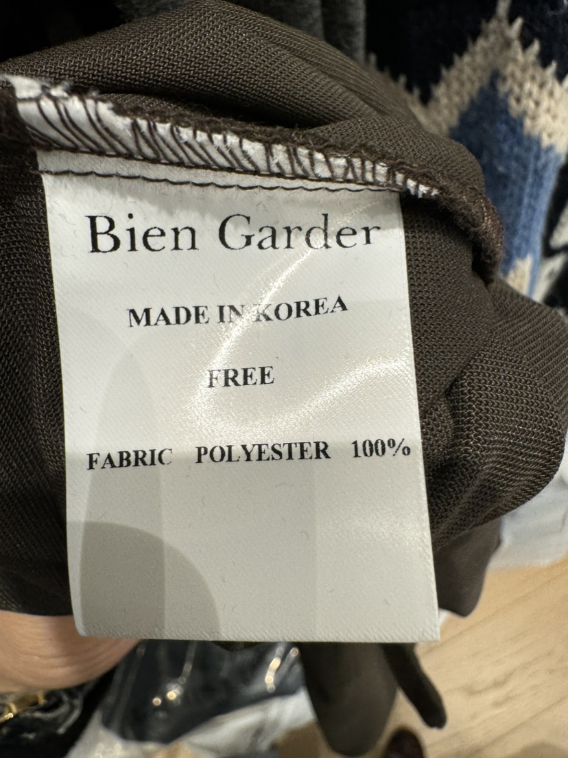 BIEN GARDER韓國直郵女裝新品推薦休閑時尚人氣連衣裙天鵝絨BIEN GARDER連衣裙