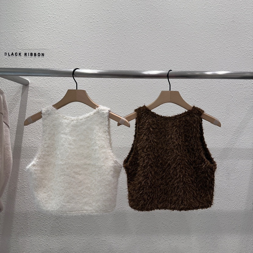 BLACK RIBBON-A直郵韓國代購女裝新品24秋冬人氣吊帶背心BLACK RIBBON-A吊帶/背心