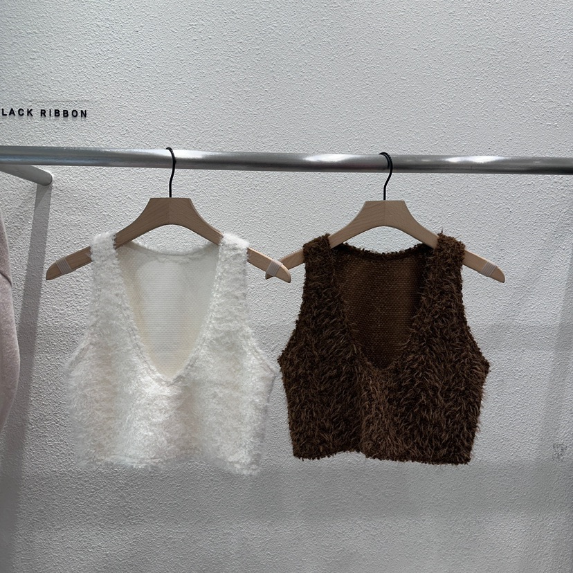 BLACK RIBBON-A直郵韓國代購女裝新品24秋冬人氣吊帶背心BLACK RIBBON-A吊帶/背心