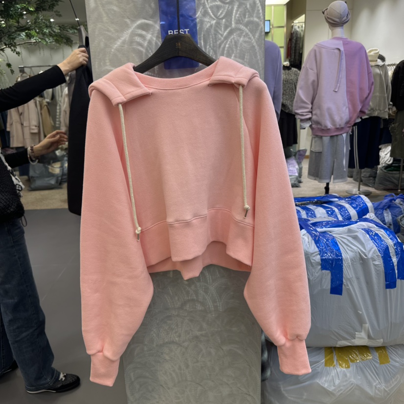 5K直郵韓國代購女裝新款休閑24秋冬職業熱賣推薦衛衣加絨5K衛衣圖色2