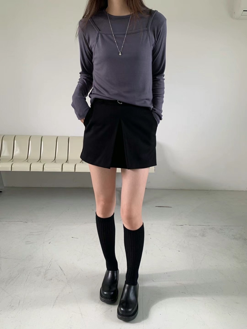 SAGE韓國直郵東大門實拍女裝新款人氣休閑時尚24秋冬裙褲SAGE裙褲