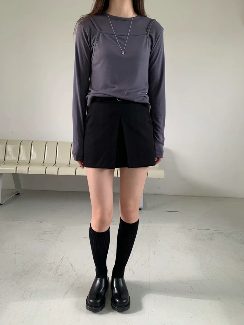 SAGE韓國直郵東大門實拍女裝新款人氣休閑時尚24秋冬裙褲SAGE裙褲圖色2