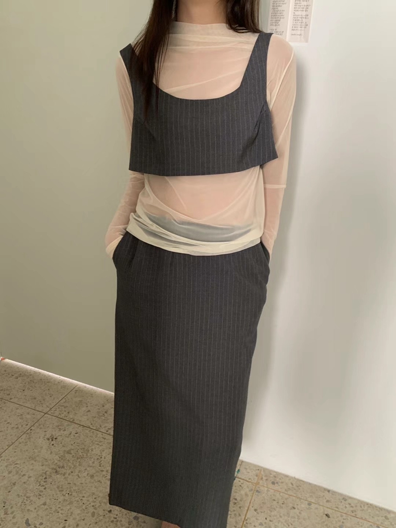 SAGE韓國直郵東大門代購女裝新品時尚熱賣24秋冬吊帶背心SAGE吊帶/背心