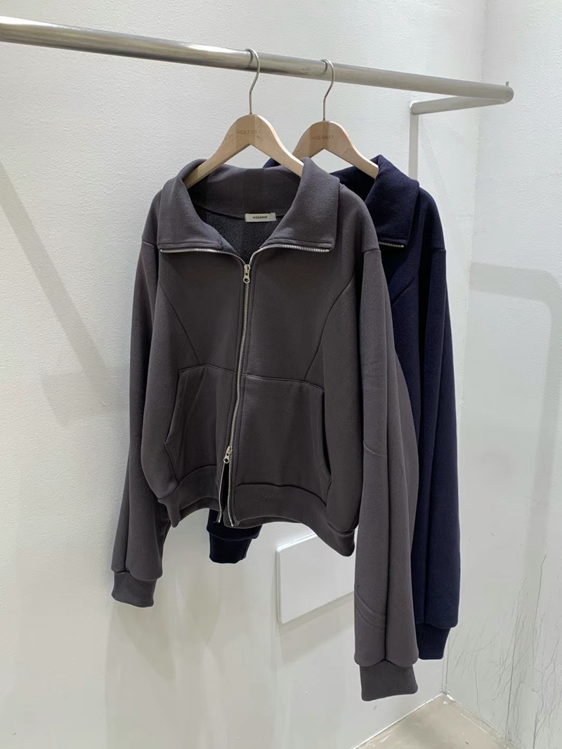 HIDEWAY直郵韓國代購女裝新品人氣時尚休閑職業24秋冬夾克拉鏈HIDEWAY夾克