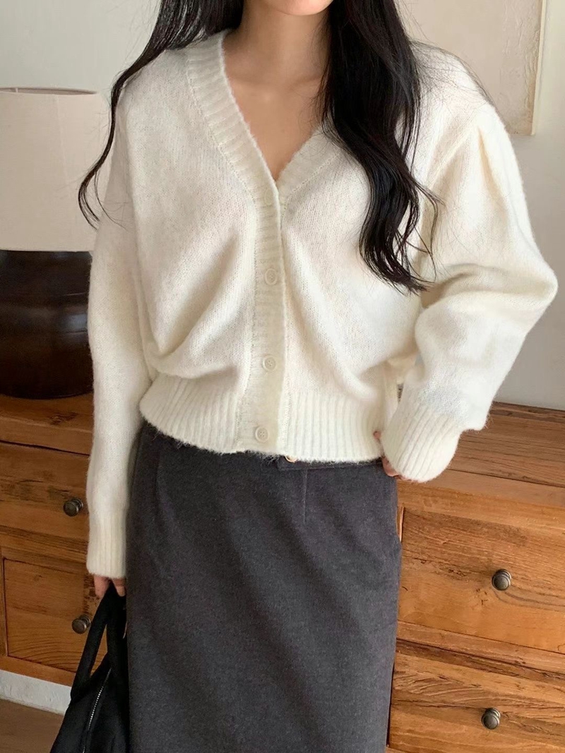 MARID韓國直郵女裝新品休閑職業推薦時尚24秋冬針織衫可愛的開衫WITHMOON針織衫