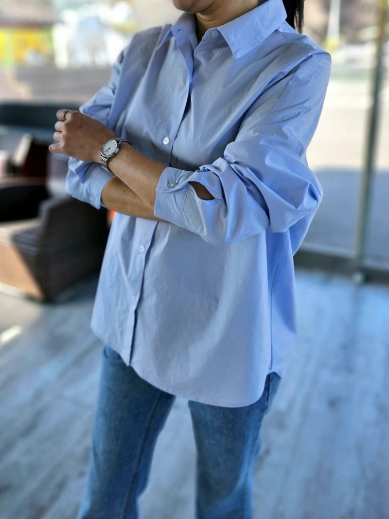 MARID韓國直郵東大門實拍女裝新款推薦時尚熱賣職業襯衫蕾絲衫WITHMOON襯衫/蕾絲衫