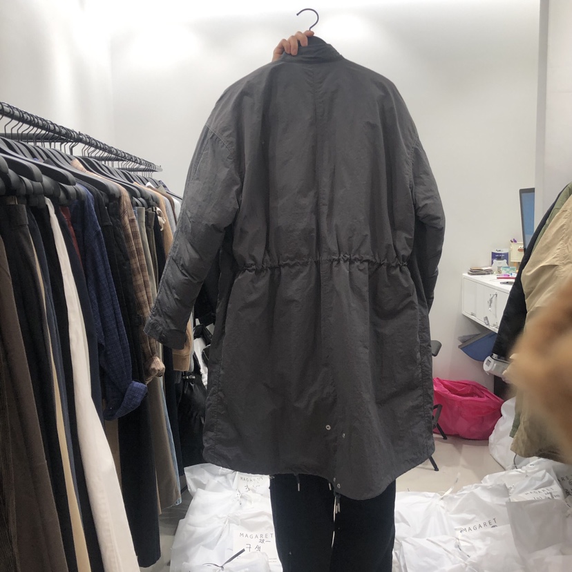 MARGARET韓國直郵女裝新品人氣職業時尚24秋冬真品長款棉服MARGARET長款棉服