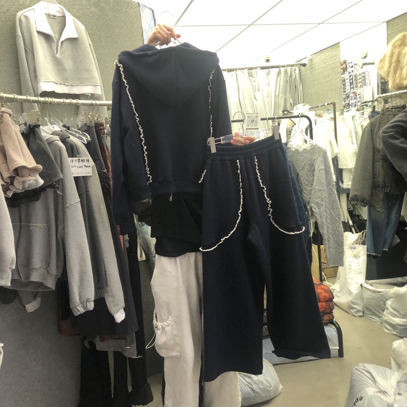 EXIT韓國直郵東大門代購女裝新品休閑人氣真品時尚套裝拉絨EXIT套裝
