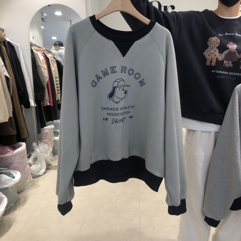 FAR韓國直郵東大門代購女裝新品真品職業休閑24秋冬人氣衛衣X-MOOD衛衣