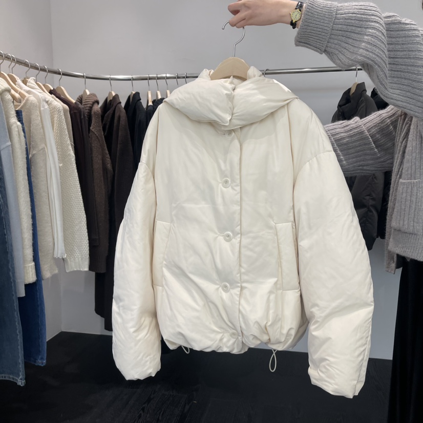 TAFFETA直郵韓國代購女裝新款職業時尚24秋冬短款羽絨服填充鴨絨TAFFETA短款羽絨服圖色1