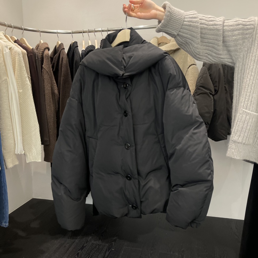 TAFFETA直郵韓國代購女裝新款職業時尚24秋冬短款羽絨服填充鴨絨TAFFETA短款羽絨服圖色2