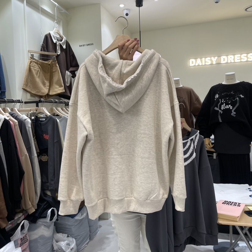 DAISY DRESS韓國直郵東大門代購女裝新品真品衛衣加絨蕾絲DAISY DRESS衛衣