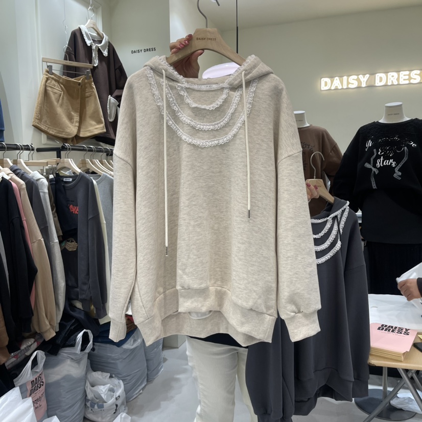 DAISY DRESS韓國直郵東大門代購女裝新品真品衛衣加絨蕾絲DAISY DRESS衛衣圖色2