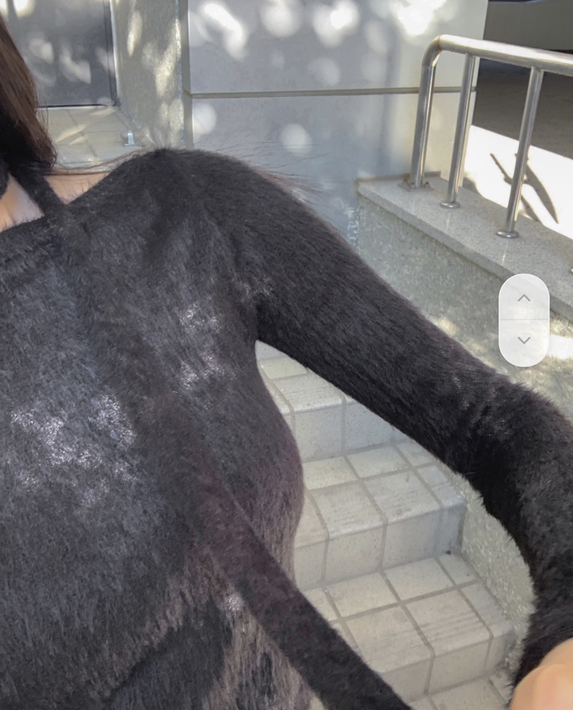 EOMPIT韓國直郵東大門實拍女裝新款時尚休閑人氣針織衫含脖帶EOMPIT針織衫