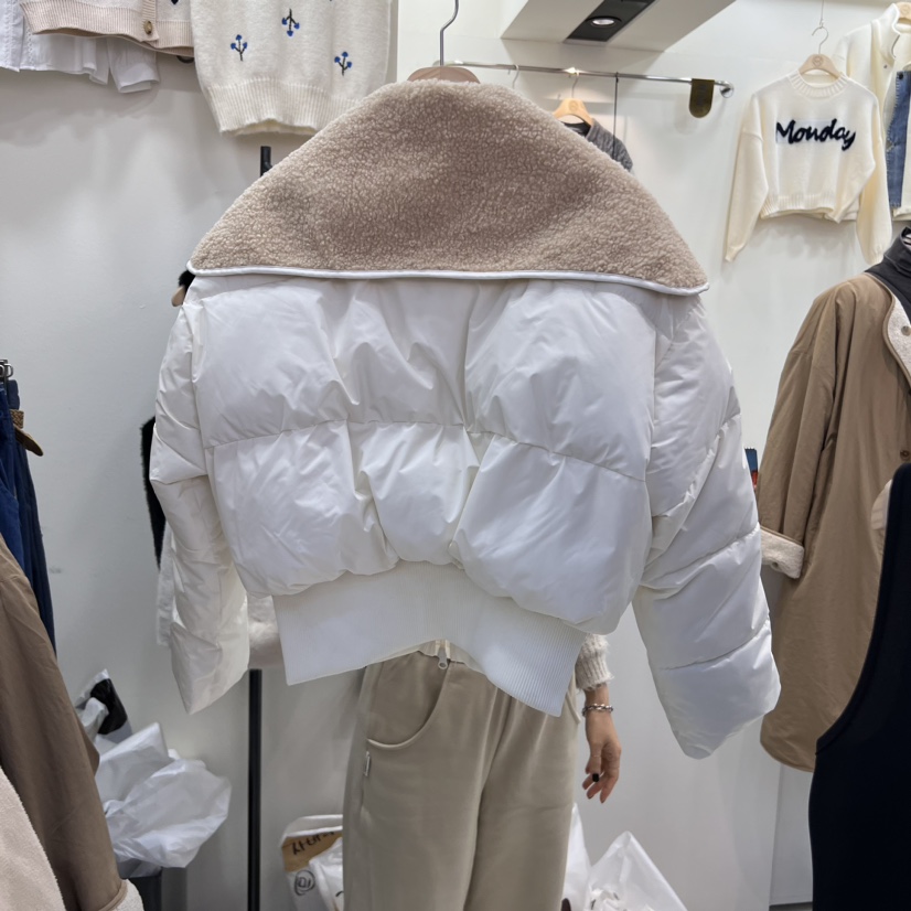 MID-LEVEL JUMP韓國直郵東大門代購女裝新品真品短款棉服MID-LEVEL JUMP短款棉服