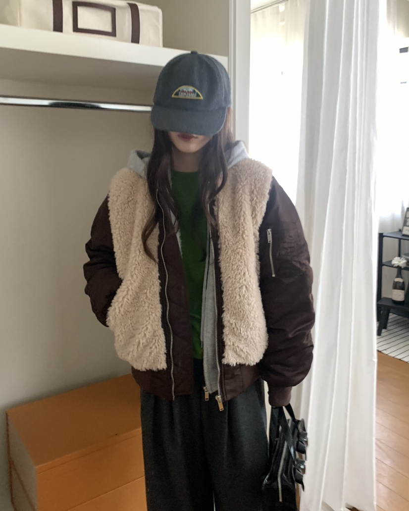 PEBBLE/LAYER東大門代購女裝新品人氣熱賣真品時尚短款棉服PEBBLE/LAYER短款棉服