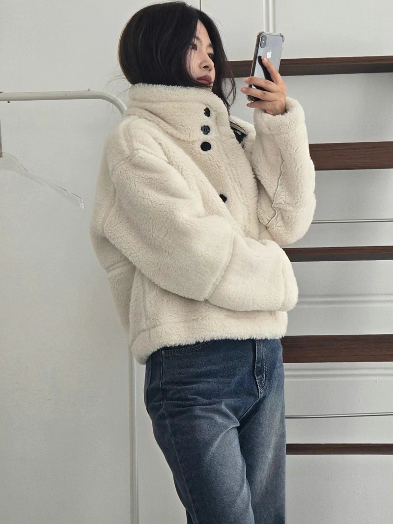 WEEKPLAN韓國直郵女裝新款24秋冬人氣時尚休閑真品短款大衣WEEKPLAN短款大衣