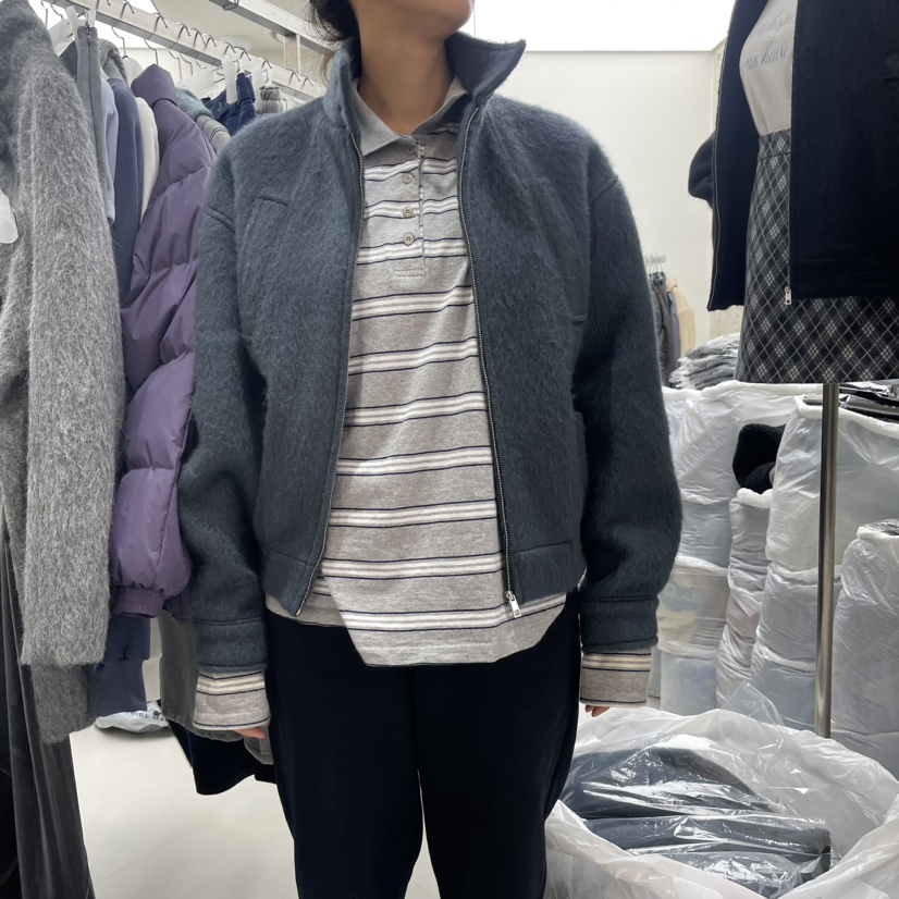 SOLD OUT韓國直郵東大門實拍女裝新品人氣真品休閑夾克羊駝SOLD OUT夾克圖色1