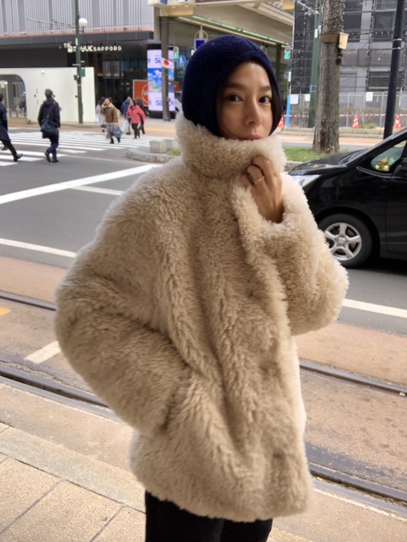ROMANTICIZE韓國直郵女裝新款人氣休閑時尚熱賣短款大衣羊毛ROMANTICIZE短款大衣