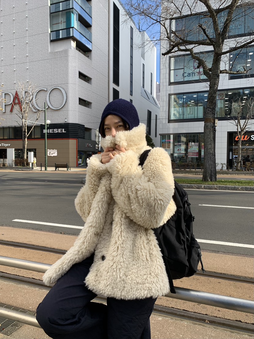 ROMANTICIZE韓國直郵女裝新款人氣休閑時尚熱賣短款大衣羊毛ROMANTICIZE短款大衣