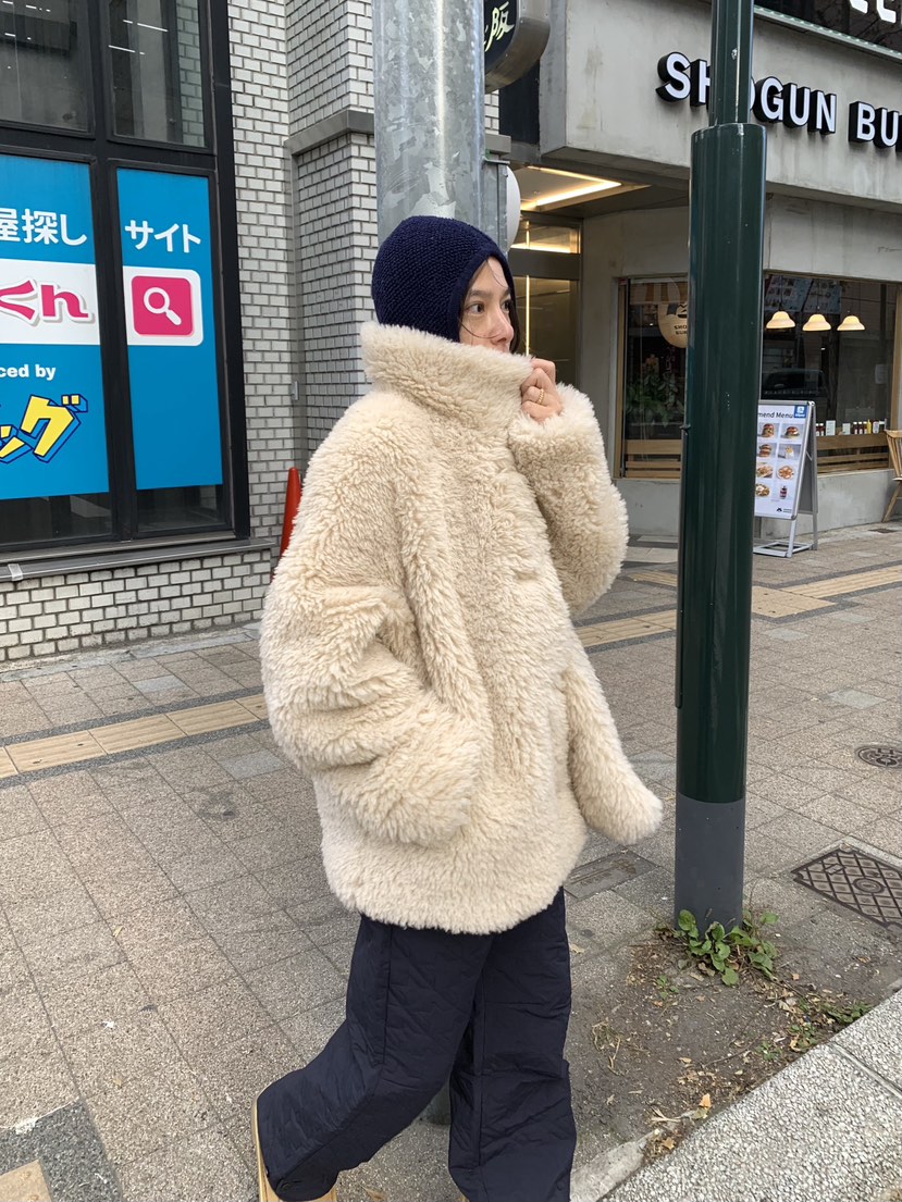ROMANTICIZE韓國直郵女裝新款人氣休閑時尚熱賣短款大衣羊毛ROMANTICIZE短款大衣