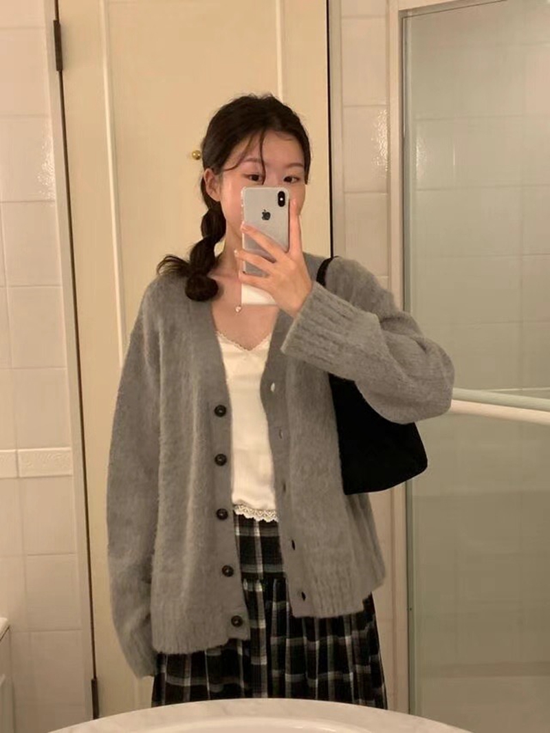 FEVER韓國代購女士新品人氣職業推薦真品時尚24秋夏針織衫開衫FEVER針織衫圖色3