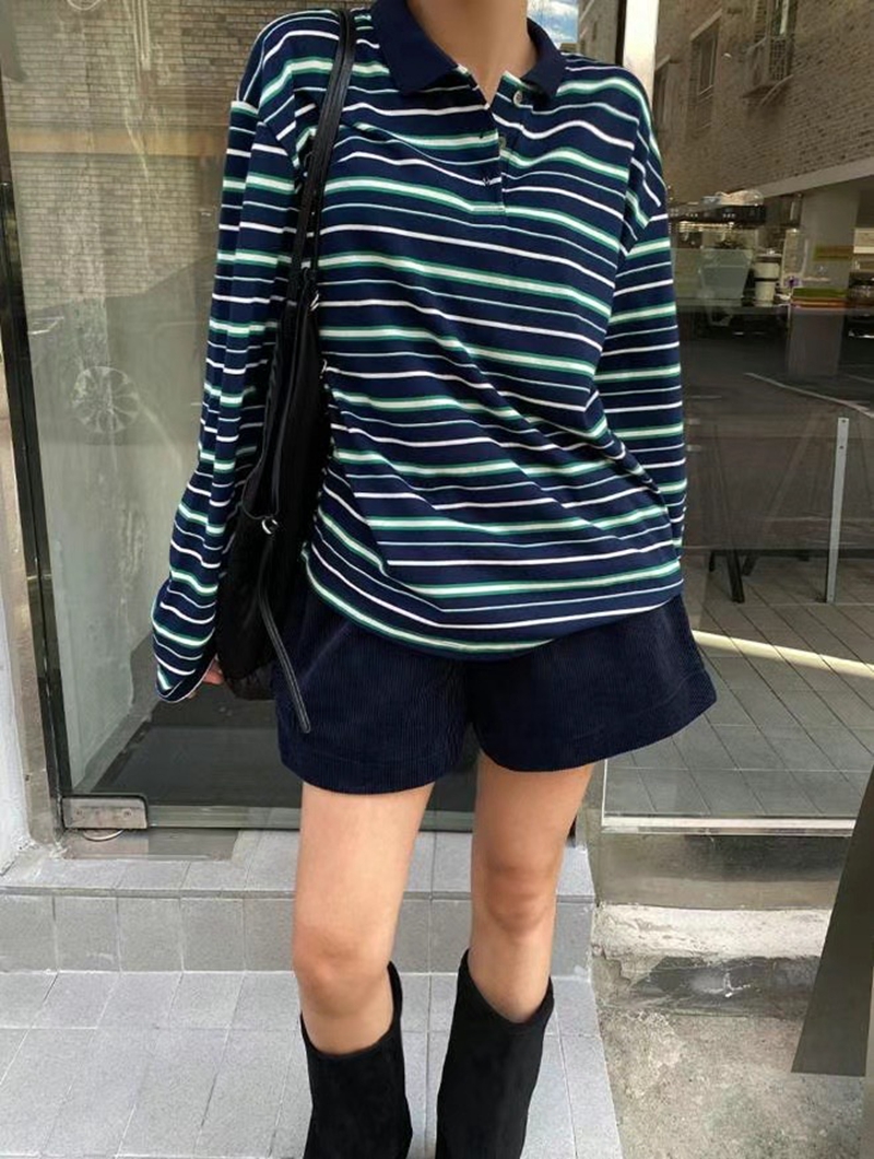 DOVER東大門代購女士新品真品24秋夏人氣職業推薦時尚長袖T恤DOVER長袖T恤圖色3