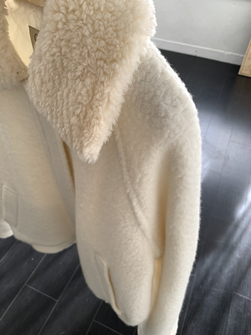 CEDARWOOD東大門直郵女士新款24秋夏休閑時尚推薦短款棉服羊毛CEDARWOOD短款棉服