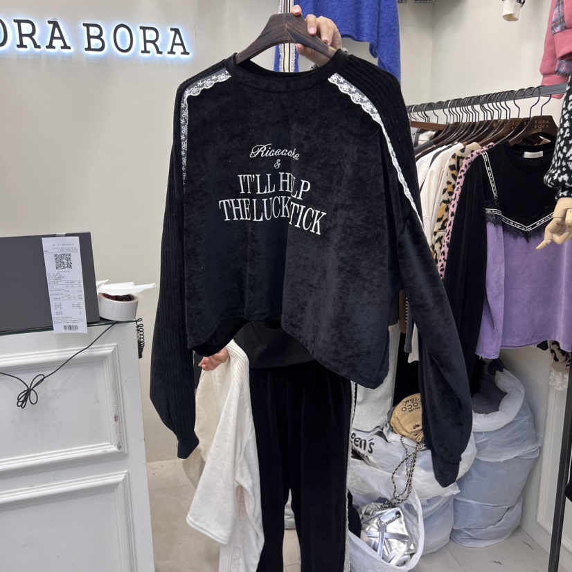 BORA BORA東大門實拍女士新品熱賣職業真品人氣長袖T恤不加絨BORA BORA長袖T恤圖色3