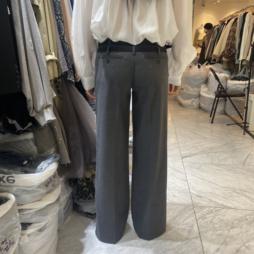 CHEAP-CHIC/CHARLES THE SECOND東大門代購女裝新品24秋夏休閑褲腰帶CHEAP-CHIC/CHARLES THE SECOND休閑褲