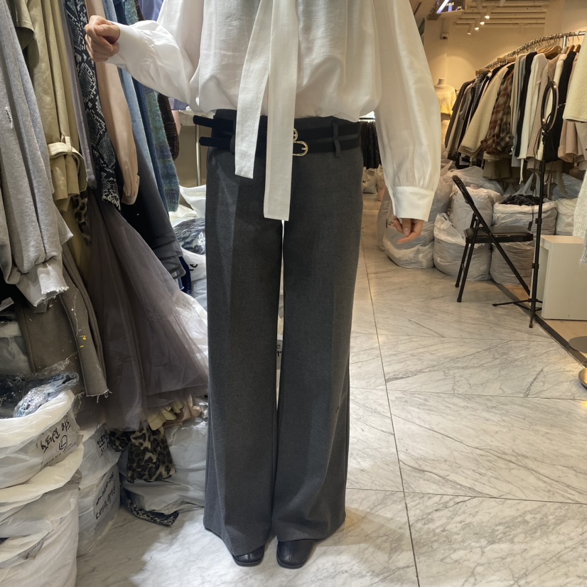 CHEAP-CHIC/CHARLES THE SECOND東大門代購女裝新品24秋夏休閑褲腰帶CHEAP-CHIC/CHARLES THE SECOND休閑褲圖色1