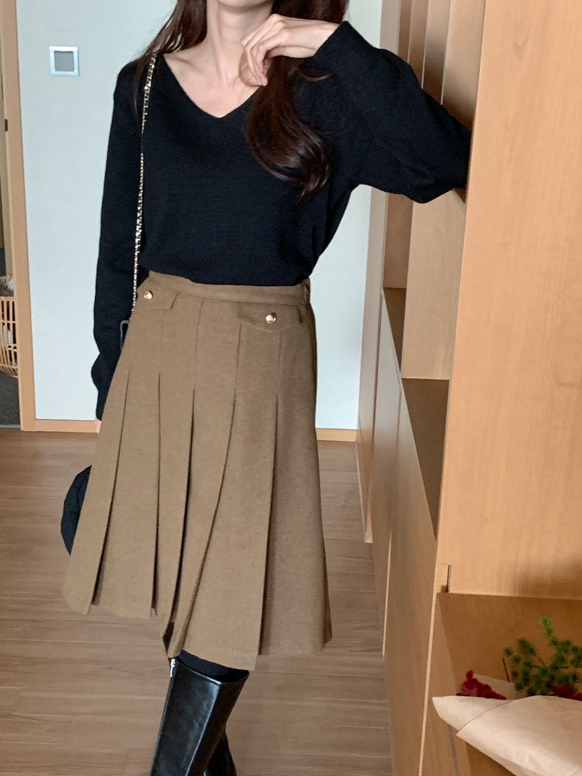 FRILL-T東大門代購女裝新款真品職業熱賣人氣半身裙中短裙FRILL-T半身裙/中短裙