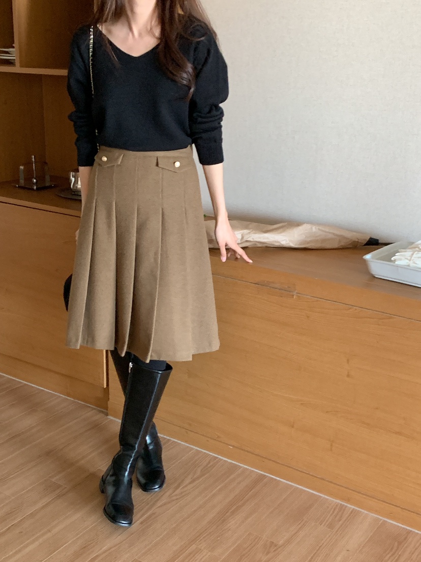 FRILL-T東大門代購女裝新款真品職業熱賣人氣半身裙中短裙FRILL-T半身裙/中短裙